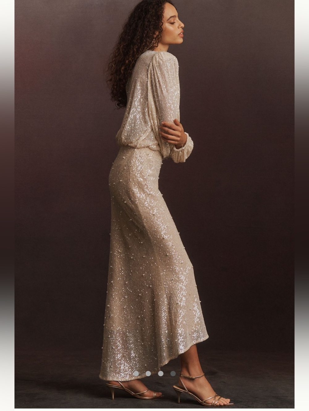 Mare Mare Sequin Long Sleeve Maxi dress 
Anthropology - Picture 4 of 4